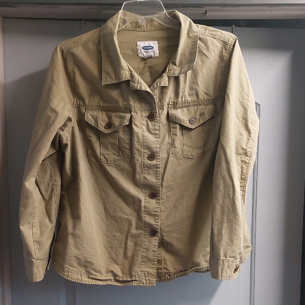 Old Navy Women's Utility Jacket in Army Green